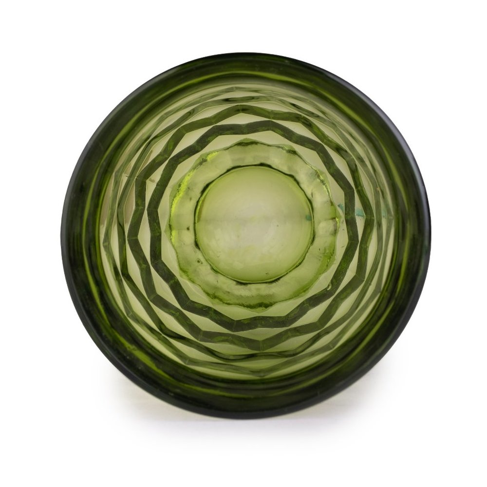 Vintage Indiana Colony Whitehall Green Avocado Juice glass - Picture 2 of 7